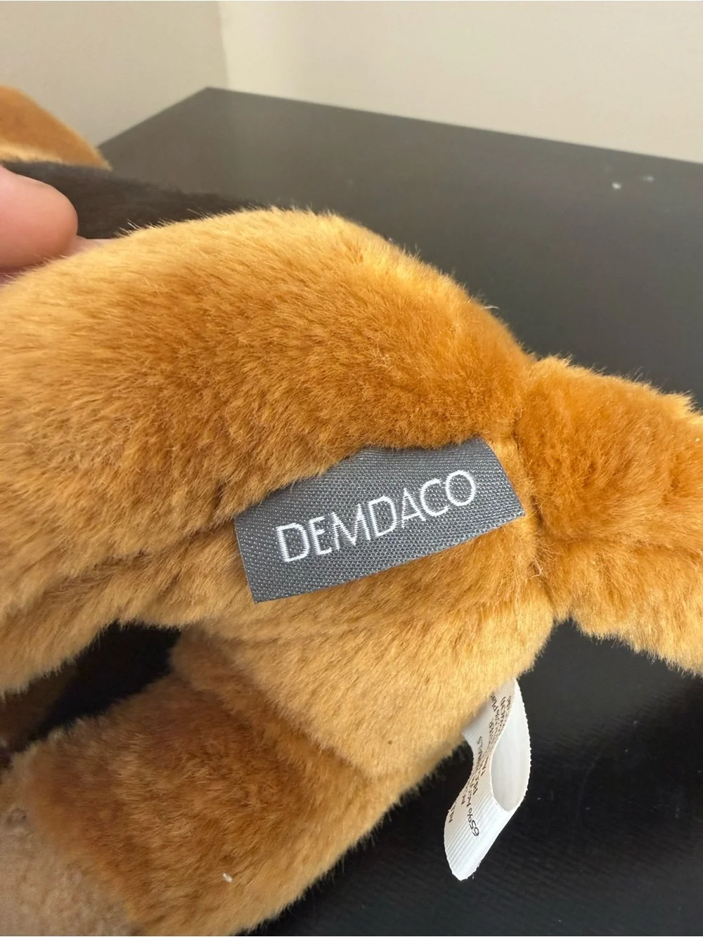 Demdaco Plush Brown and black Bloodhound